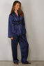 Forte_Forte - Jacket - "Le Club" Print Envers Satin Robe De Chambre - Notte
