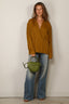 Tibi - Jacket - Eco Acetate Viscose Wrap Shirt Jacket - Mustard