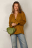 Tibi - Jacket - Eco Acetate Viscose Wrap Shirt Jacket - Mustard