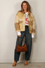 Nili Lotan - Sweater - 95 Gladys Sweatshirt - Ecru / Red Print