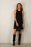 Rotate - Jurk - Crepe Mini A-Line Dress - Black