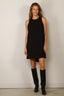Rotate - Jurk - Crepe Mini A-Line Dress - Black