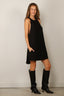 Rotate - Jurk - Crepe Mini A-Line Dress - Black