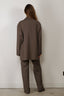 Tibi - Blazer - Tropical Wool Liam Blazer - Dark Stone