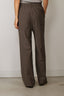 Tibi - Broek - Tropical Wool Charles Trouser - Dark Stone