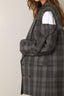 Tibi - Blazer - Papery Wool Plaid Easy Mens Blazer - Grey Multi
