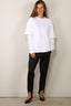 Tibi - Top - Perfectv T Unisex Double Layer Long Sleeve Tshirt - White