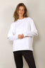 Tibi - Top - Perfectv T Unisex Double Layer Long Sleeve Tshirt - White