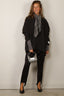 R13 - Sjaal - Folded Scarf - Black And White Stripe