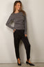 RÓHE - Top - Fine Merino Long Sleeve - Mid Grey Melange
