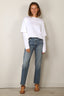 Tibi - Top - Perfectv T Unisex Double Layer Long Sleeve Tshirt - White