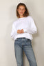 Tibi - Top - Perfectv T Unisex Double Layer Long Sleeve Tshirt - White