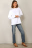Tibi - Top - Perfectv T Unisex Double Layer Long Sleeve Tshirt - White