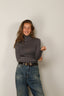 RÓHE - Top - Fine Merino Turtleneck - Mid Grey Melange