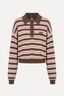 Rotate - Sweater - Slinky Knit Polo - Shaved Chocolate