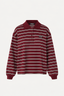 Rotate - Top - Pique Longsleeve  Polo - Zinfandel