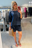 Suzie Kondi - Short - Shkip Linen - Deep Navy