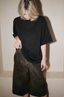 RÓHE - T-Shirt - Oversized Merino T-Shirt - Anthracite Melange