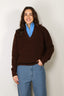 Tibi - Trui - Cardigan Stitch V Neck - Brown