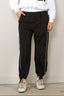 Tibi - Broek - Nylon Piped Jogger - Black Multi