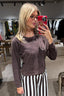 Suzie Kondi - Sweater - Tilos Sweatshirt Terry - Truffle