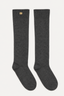 Ganni - Sokken - Wool Yak Mix High Socks - Phantom
