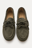 Posa - Loafers - Boat Loafer Suede - Forest Khaki