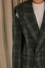 Tibi - Blazer - Papery Wool Plaid Easy Mens Blazer - Grey Multi
