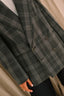 Tibi - Blazer - Papery Wool Plaid Easy Mens Blazer - Grey Multi