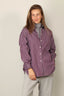 Academia - Blouse - Giorgia - Viola Purple Striped - BYLOTTE