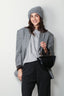 Anine Bing - blazer - Quinn - black / white - BYLOTTE