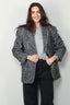 Anine Bing - blazer - Quinn - salt & pepper - BYLOTTE