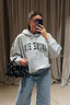Anine Bing - Hoodie - Harvey Sweatshirt New Classic - Grey Melange - BYLOTTE