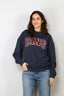 Anine Bing - Sweater - Trenton Sweatshirt Bing - Dark Blue - BYLOTTE