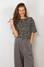 Anine Bing - T-Shirt - Cohen Tee - Grey Leopard - BYLOTTE