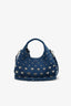Ganni - Tas - Hobo Mini Heart Stud Denim - Navy Peony