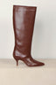 sania d'mina - Laarzen - Avenue High Wide Shaft - Brown Leather