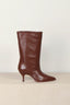 sania d'mina - Laarzen - Avenue Mid Wide Shaft - Brown Leather