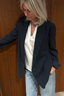 Vince - Blazer - Crepe Double Breasted Blazer - Navy