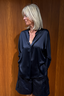 Vince - Blouse - Band Collar Blouse - Coastal