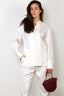 Rohe - Blouse - Shaped Tuxedo Silk Shirt - Cream