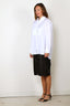 Golden Goose - Blouse - Journey W's Over Shirt With Pleated Bib Pollon Cotton Popline - White