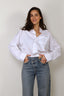 R13 - Blouse - Crossover bubble shirt -  White