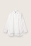 Golden Goose - Blouse - Journey W's Over Shirt With Pleated Bib Pollon Cotton Popline - White