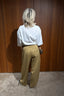 Tibi - Broek - Active Knit Winslow Pant - Buff Tan
