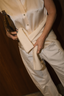Vince - Blouse - Cap Slv Ruched Bk Blouse - Chiffon