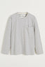 Aiayu - Top - Circular Long Sleeve Melange - Mix Grey Melange