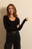 Citizens of Humanity - top - Juni - black - BYLOTTE