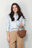 Closed - Blouse - Cropped Classic Shirt - Light Sky Blue - BYLOTTE