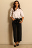 Closed - Blouse - Cropped classic shirt - White - BYLOTTE